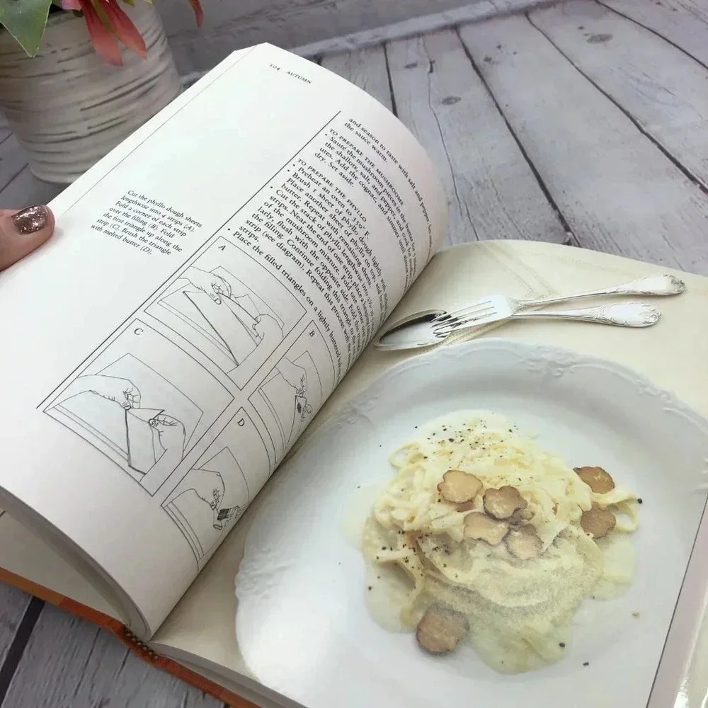 vintage cookbook a taste for all seasons 1990 autographed